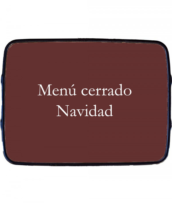 Menú cerrado Navidad