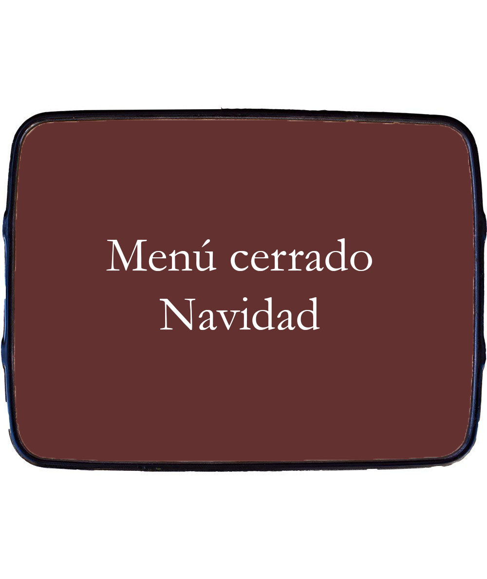 Menú cerrado Navidad