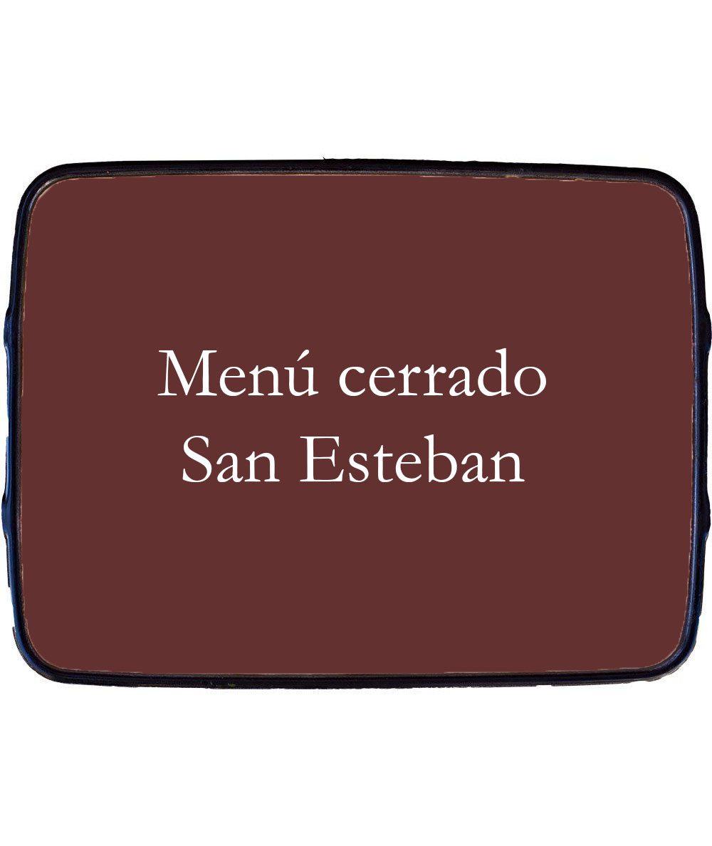 Menú cerrado san esteban