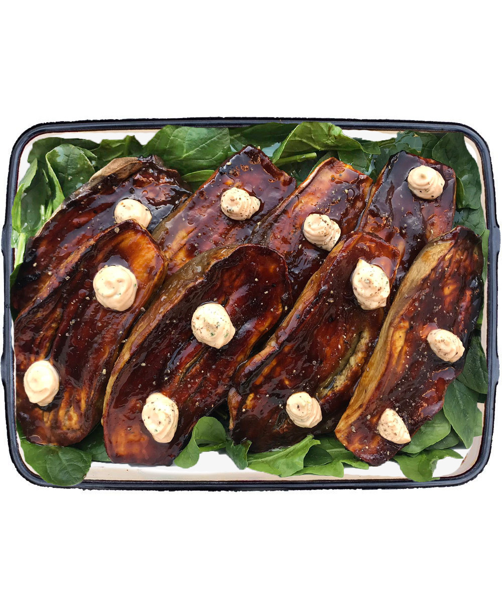 Aubergine with hoisin sauce