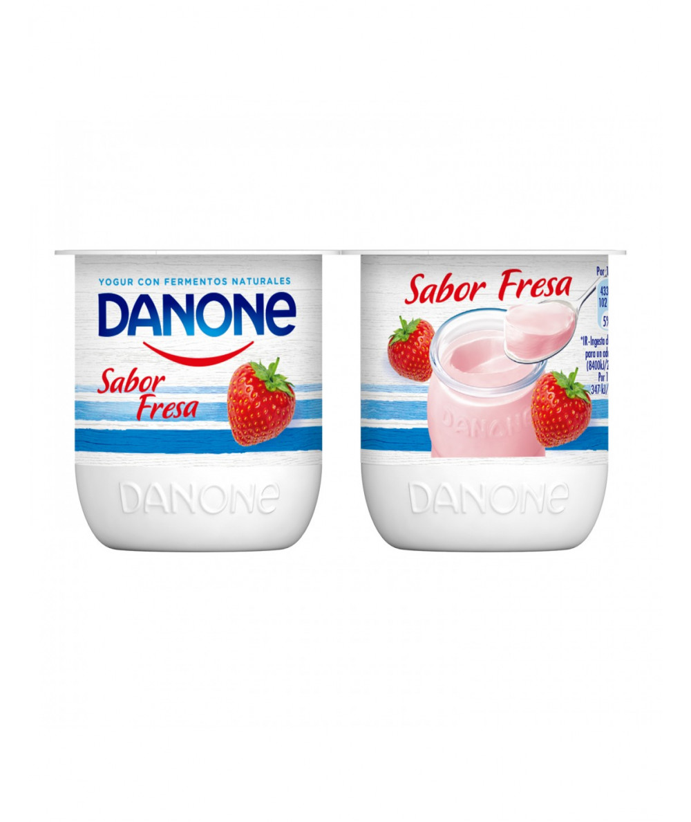 Yogur danone fresa