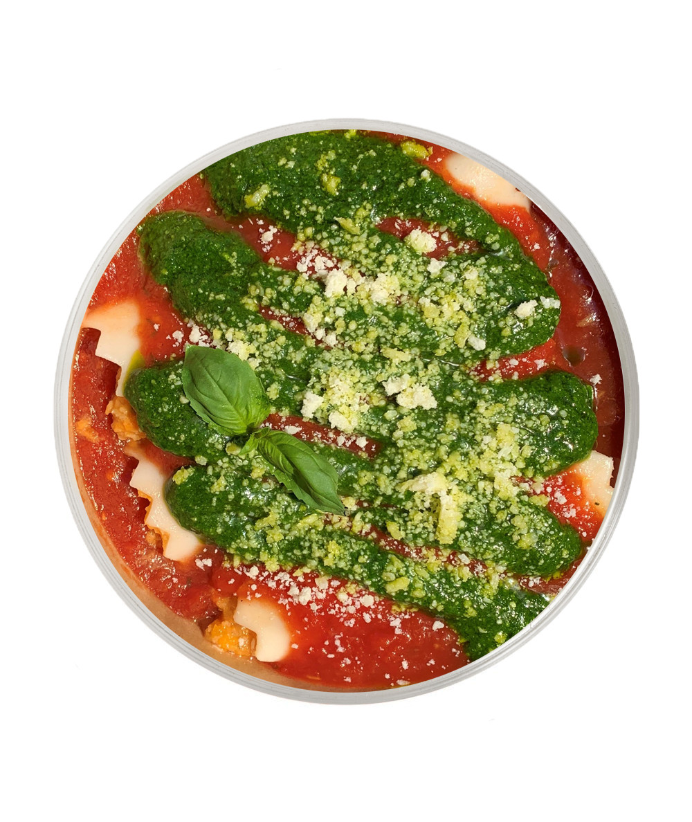 Pumpkin Cannelloni with Pesto and Tomato