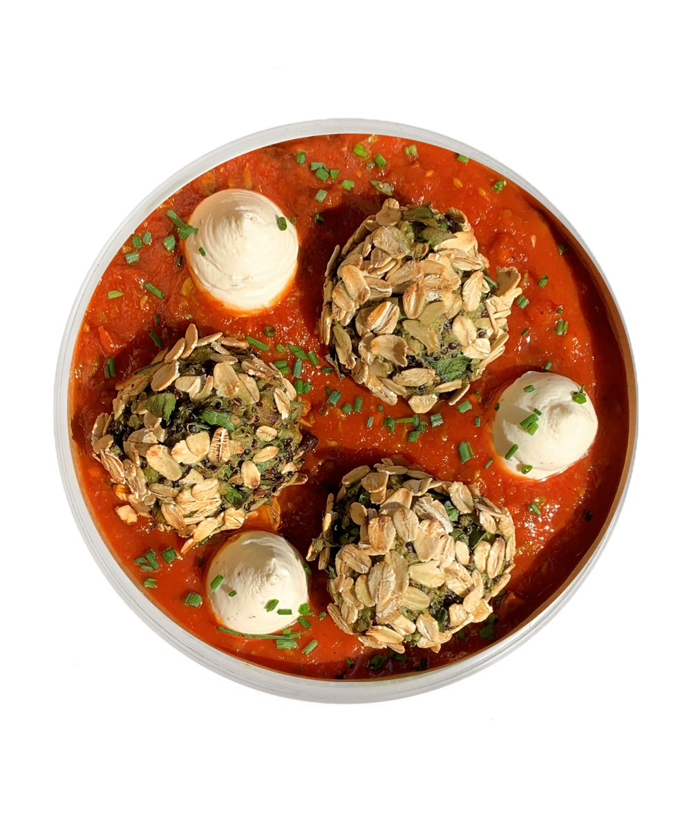 Green Croquetes de Quinoa amb Salsa Marinara