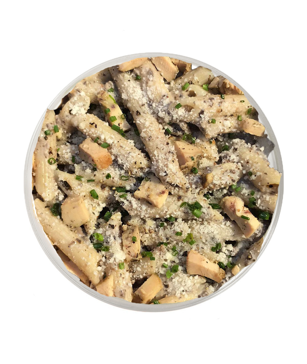 Penne amb Salsa de Bolets & Pollastre