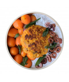 Vegan Pumpkin Burger with Sage Aroma