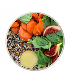 Amanida de Quinoa amb Maduixes & Pastanaga