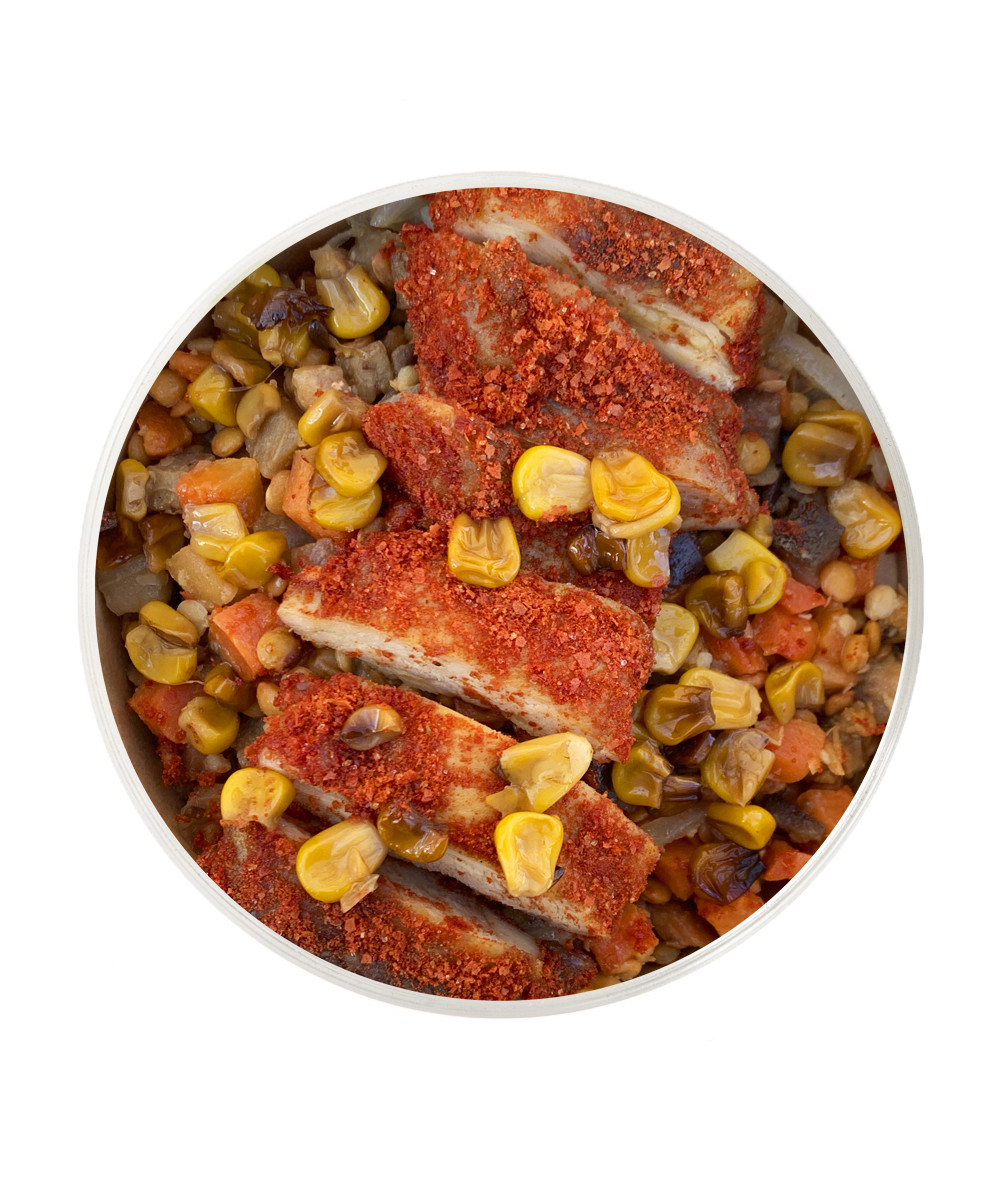 Cajun Spiced Chicken with Stir Fry Corn