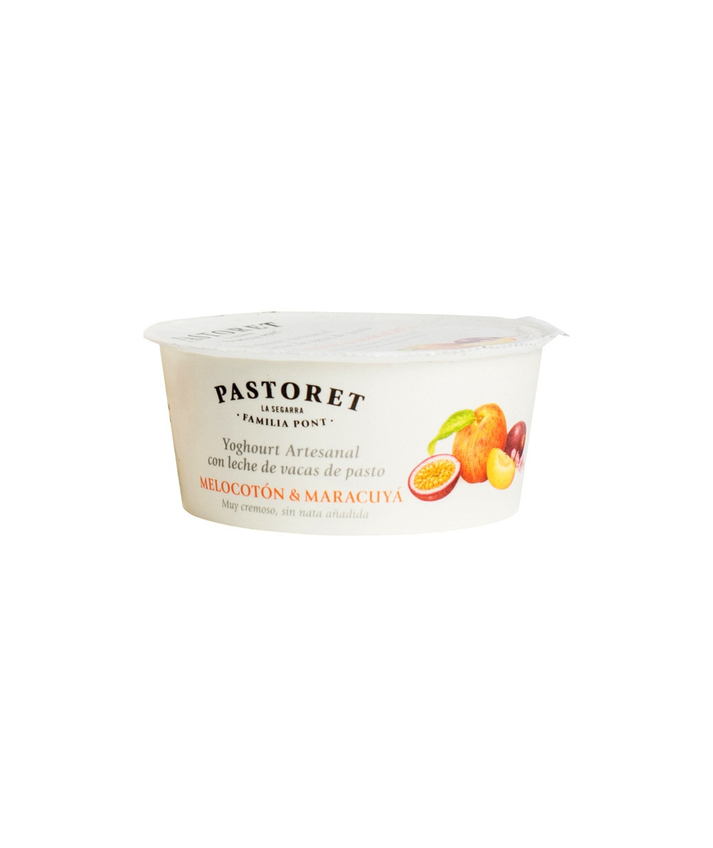 Peach and passion fruit yogurt