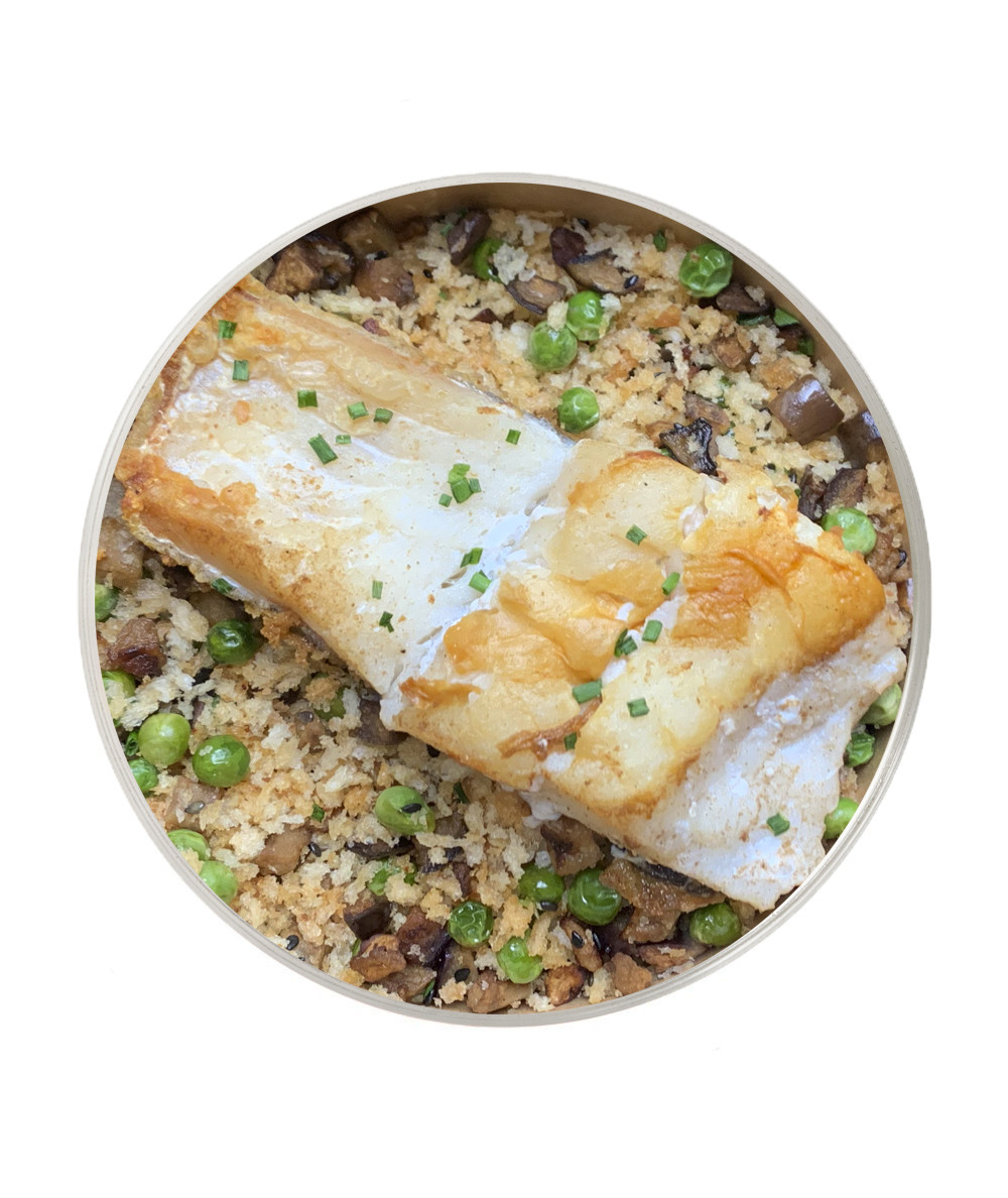 Cod with Garlic Breadcrumbs