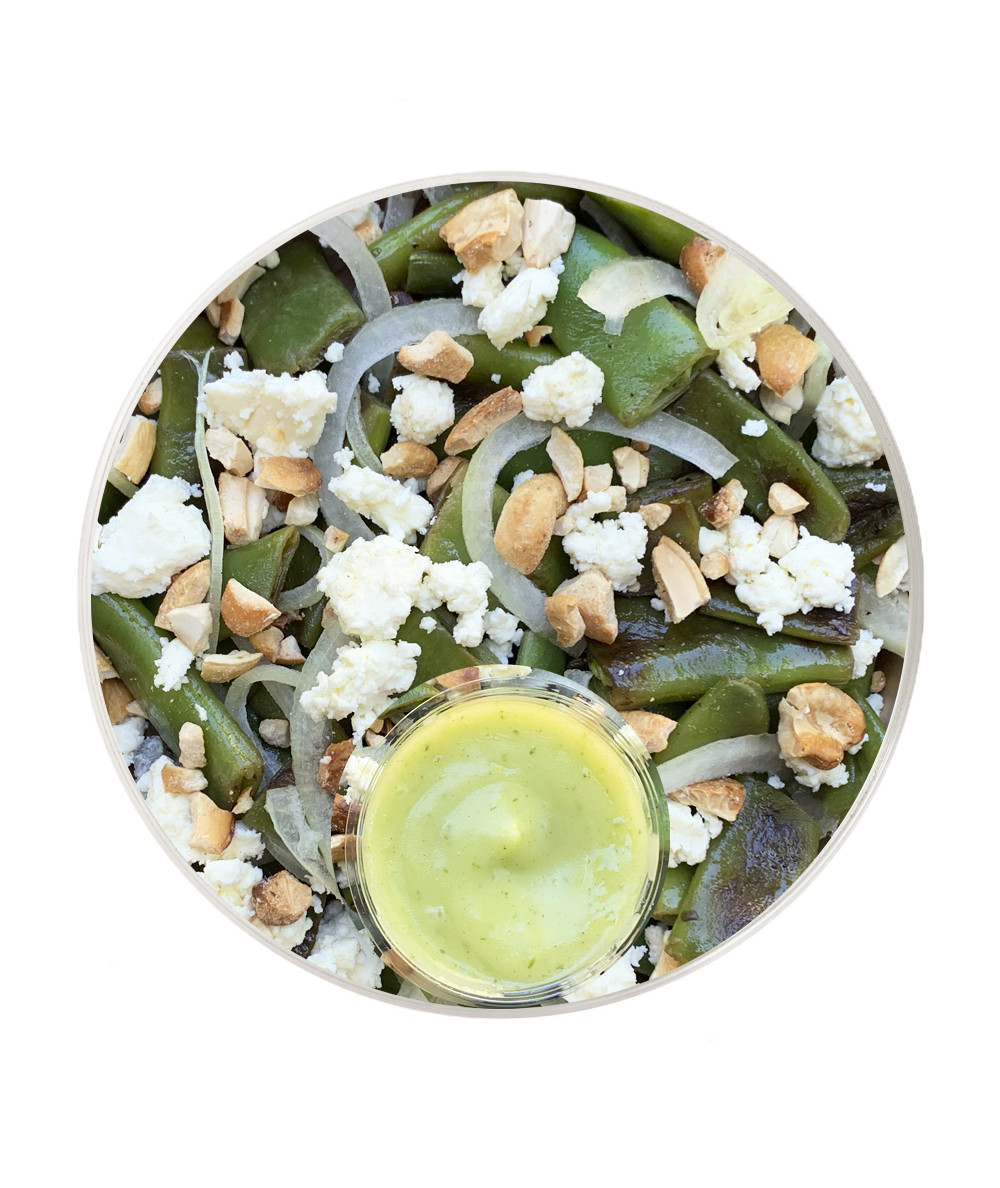 Green Bean, White Onion & Feta Cheese Salad