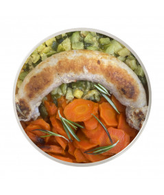 Sausage with Caramelized Carrot