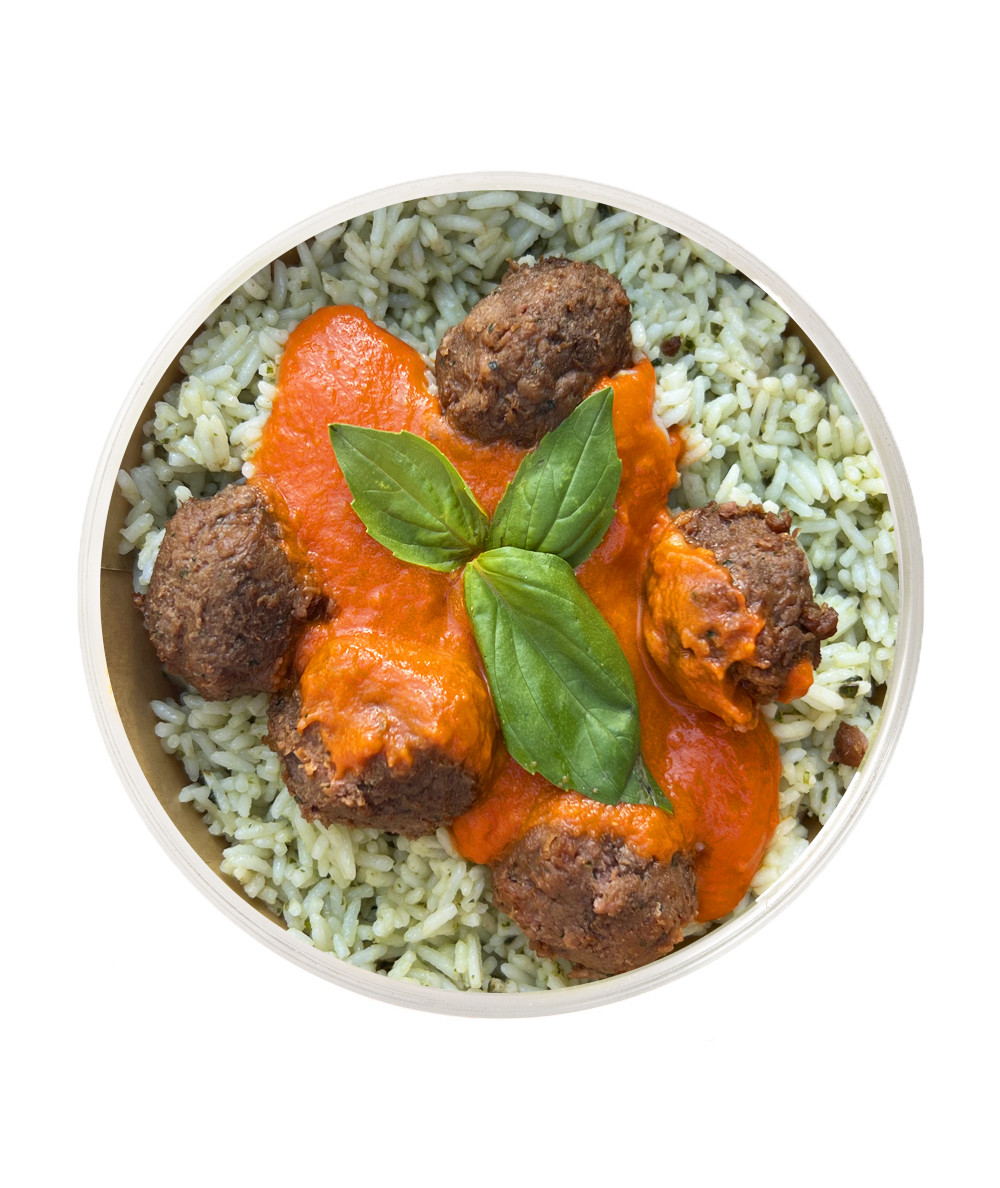 Heura Meatballs with Tomato & Basil