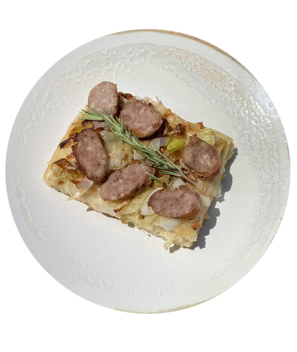 Sausage & Leek Focaccia