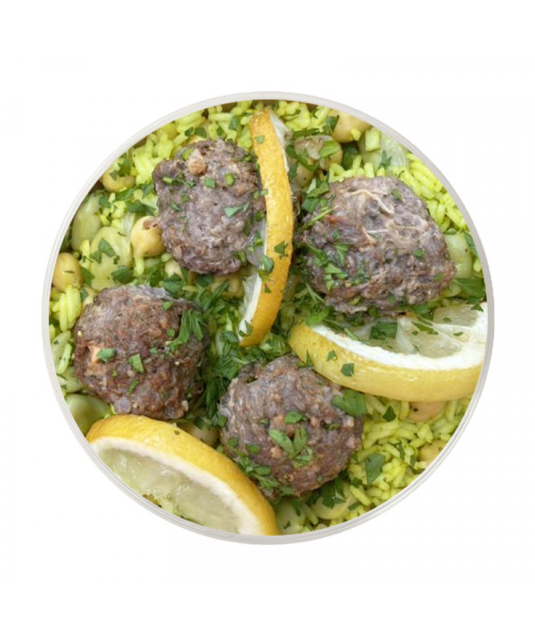 Meatballs with Rice & Lemon