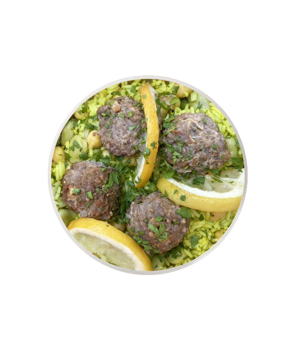 Meatballs with Rice & Lemon