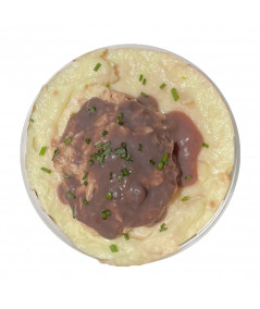 Melós de Pollastre amb Puré de Patates