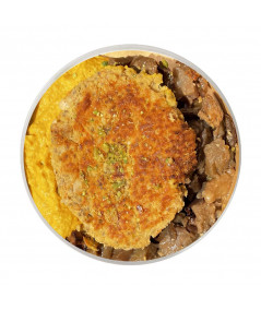 Vegan Burger with Carrot, Pistachio & Chickpeas