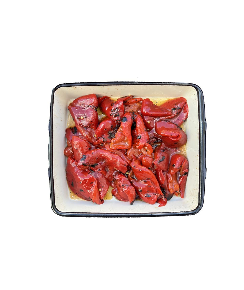 Roasted and caramelized pepper