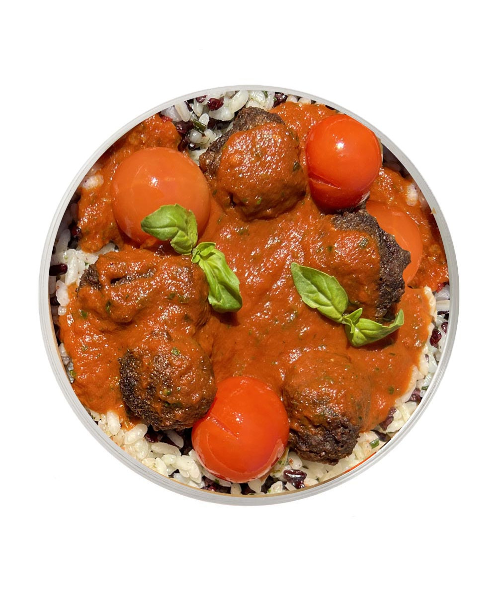 Albondigas de heura con tomate y...