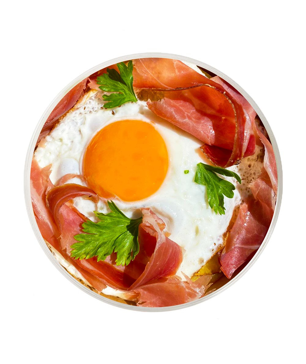 Fried Eggs with Ham