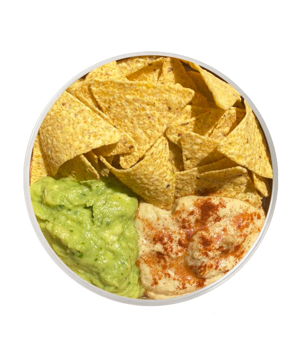 Special! Nachos with Guacamole & Hummus