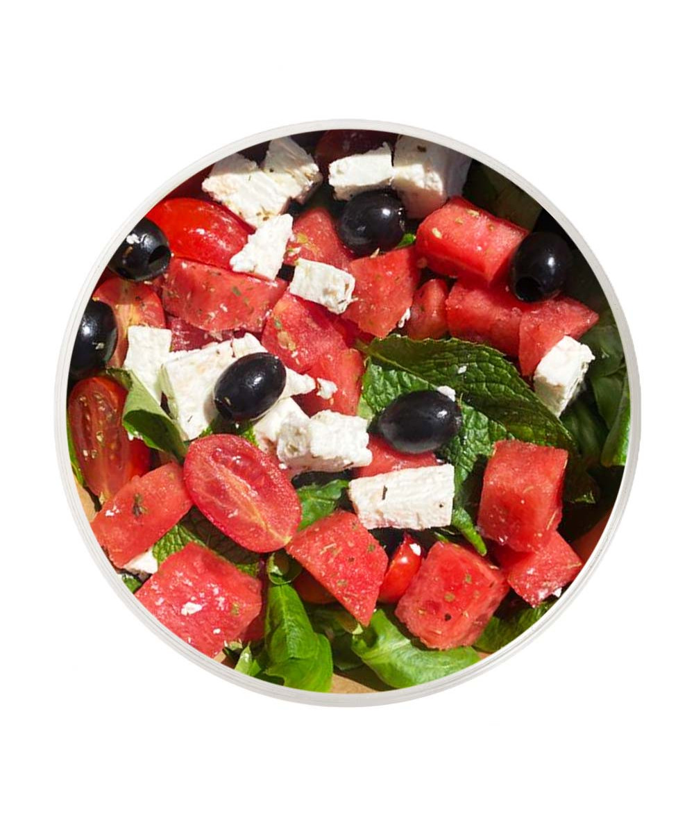 BOWL - Watermelon, feta cheese, mint and tomato salad