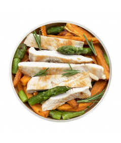 Pavo a la plancha con verduritas