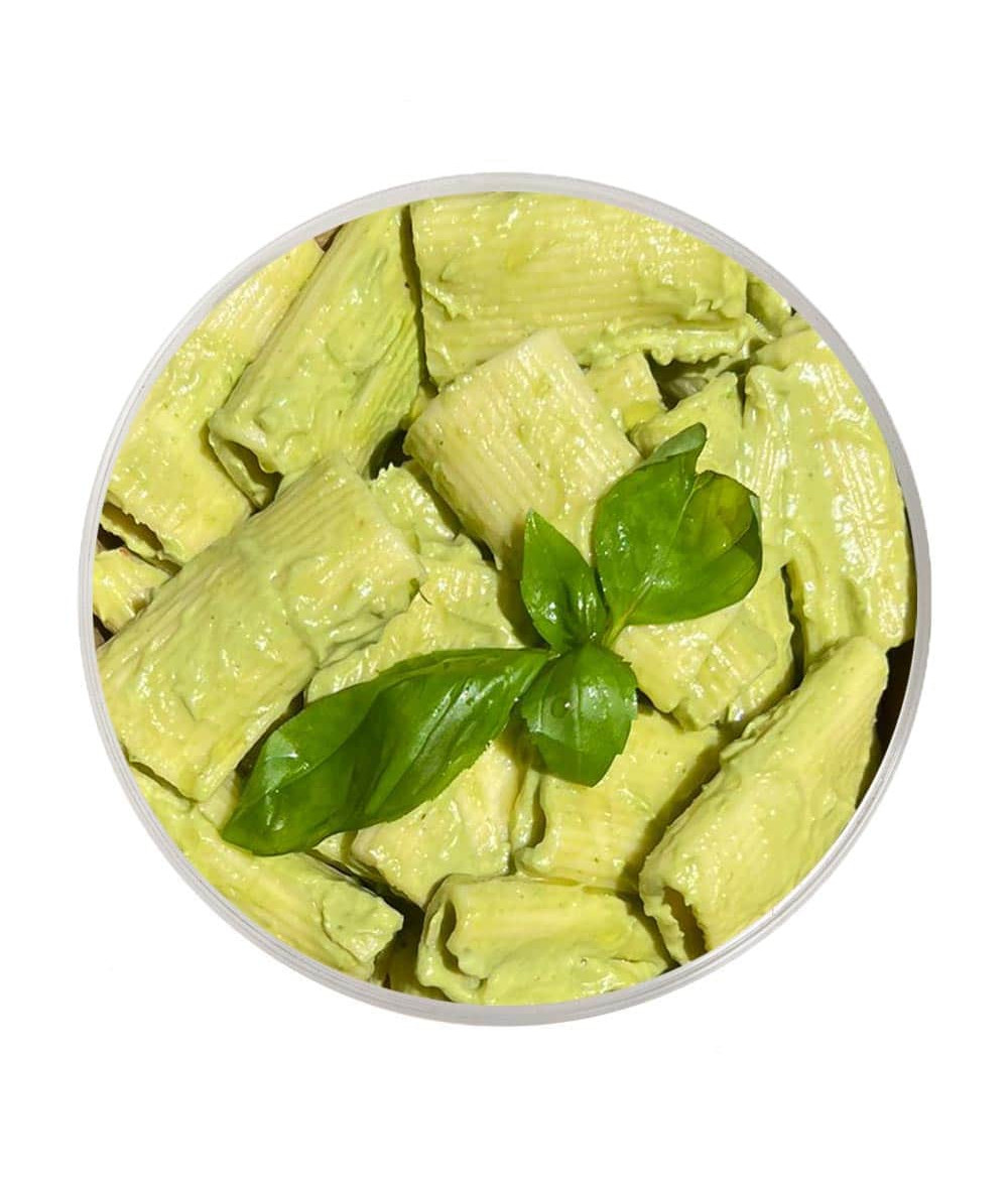 Pasta Rigatoni con Pesto de Aguacate