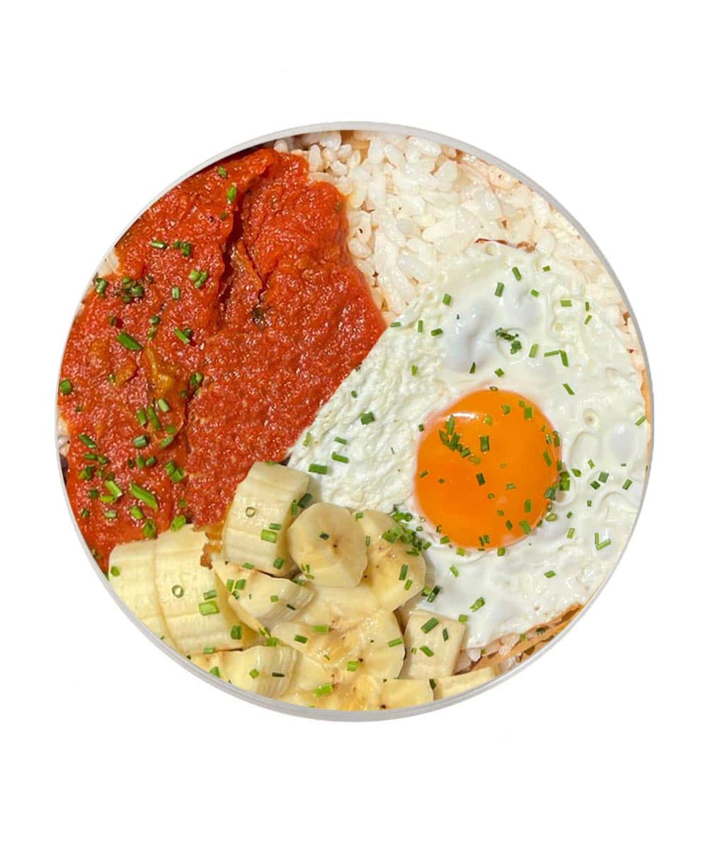 Rice with Tomato Sauce & Fried Egg