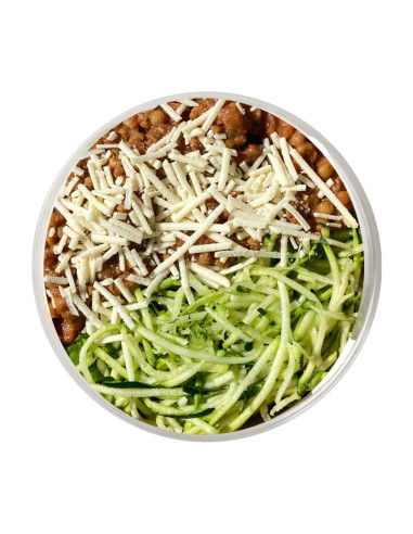 Zucchini Spaghetti with Lentil Bolognese