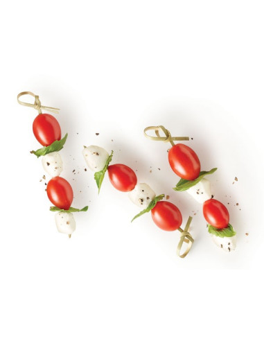 Cherry tomato and mozzarella skewer