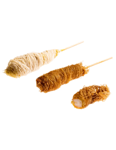 Broquetes de Llagostins amb Pa Japonès