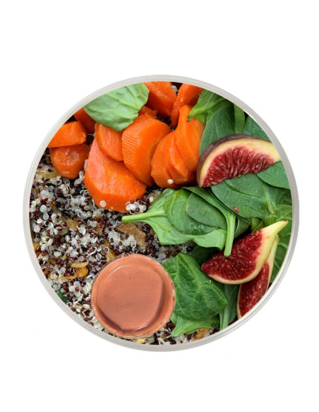 Amanida de Quinoa amb Maduixes & Pastanaga