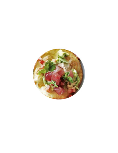Tuna Taco with Guacamole