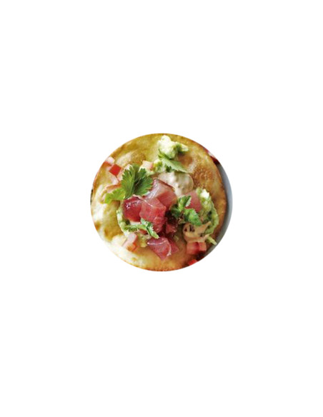 Tuna Taco with Guacamole