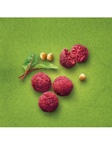 Beetroot Falafel with Hummus