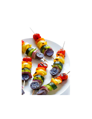 Brocheta de verduras variadas