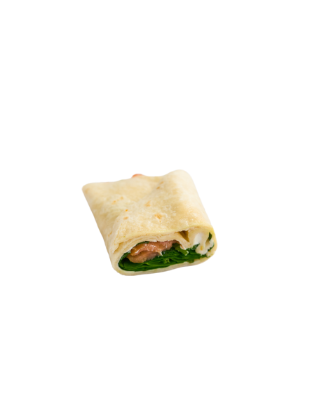 Mini Wrap d’Espinacs, Salmó i Formatge