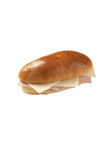 Sweet ham and cheese brioche