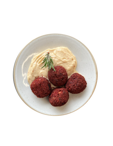 Nestlé red falafel with hummus