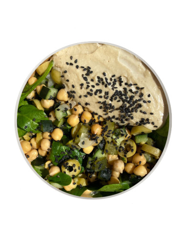 Chickpea Salad with Cashew Hummus