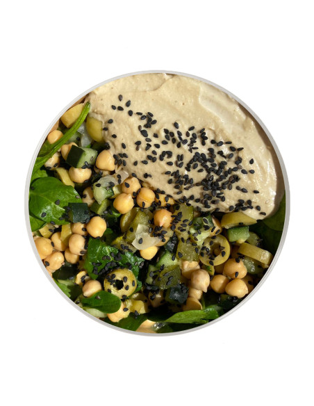 Ensalada de Garbanzos con Hummus de Anacardo