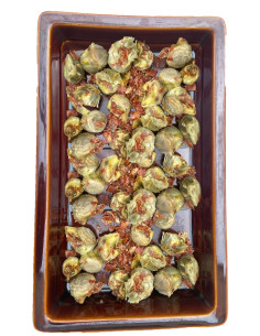 Artichoke hearts with ham