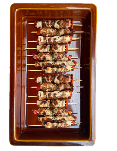 Pinchos De Pollo Con Verduras