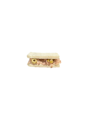 Mini English Sandwich with Tuna, Mayonnaise and Olives