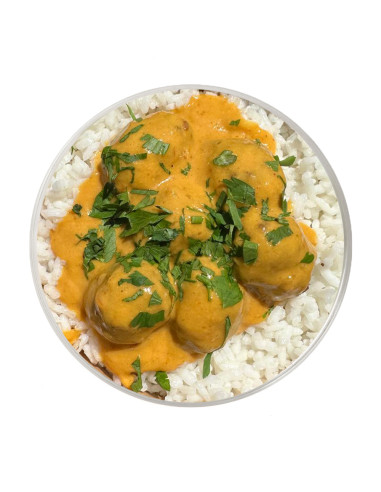 Heura Meatballs with Curry