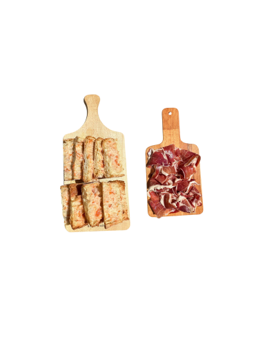 TABLA DE JAMON CON PAN DE COCA