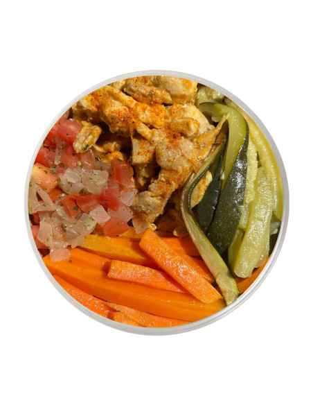 Fajitas con Pollo y Verduras