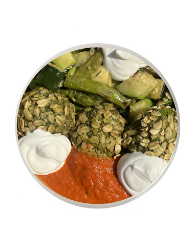 Green Bites de Quinoa con Salsa Marinera
