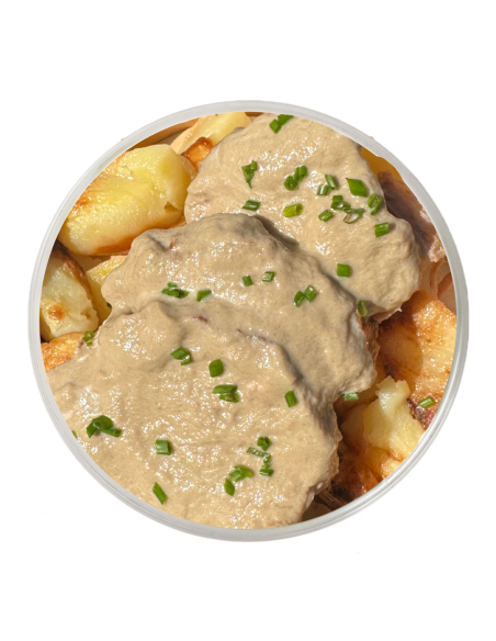 Filet de porc amb salsa de bolets